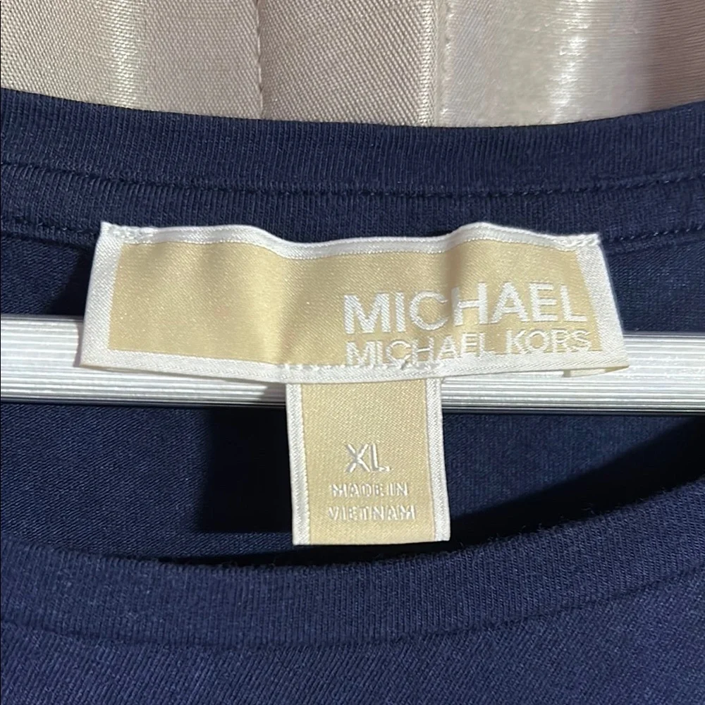 Michael Kors Asymmetrical Navy Dress